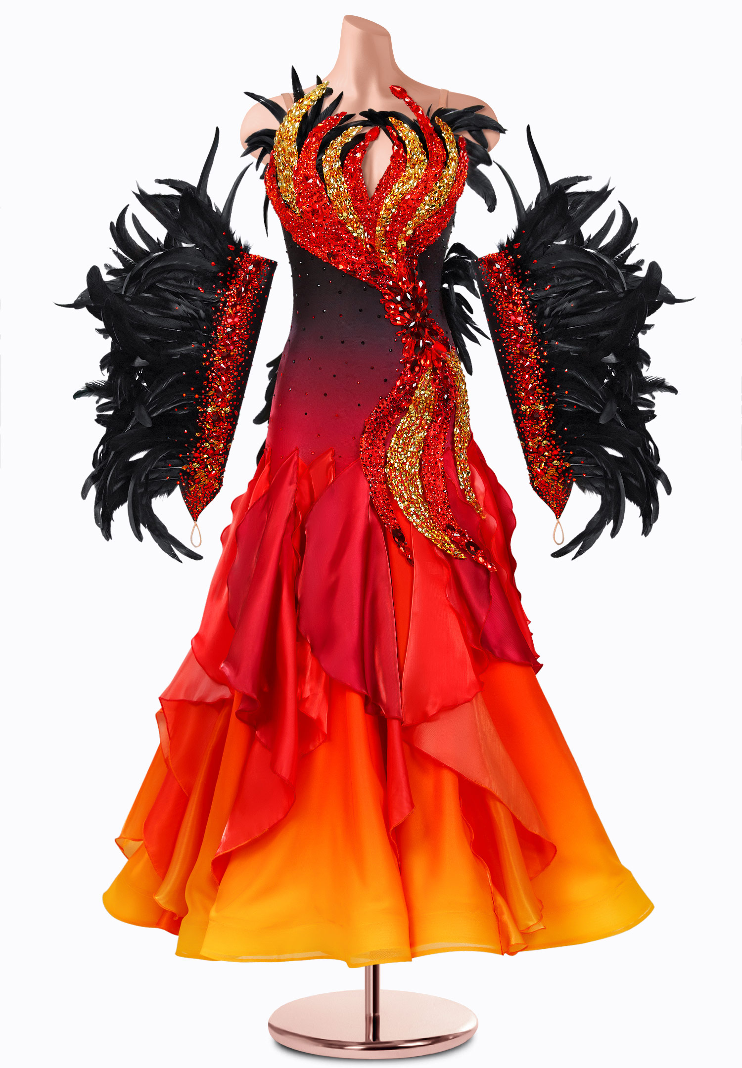Phoenix Flame Ballroom Gown TID-BM1280