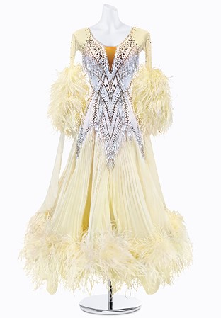 Pleated Elegance Ballroom Gown PR-B220036
