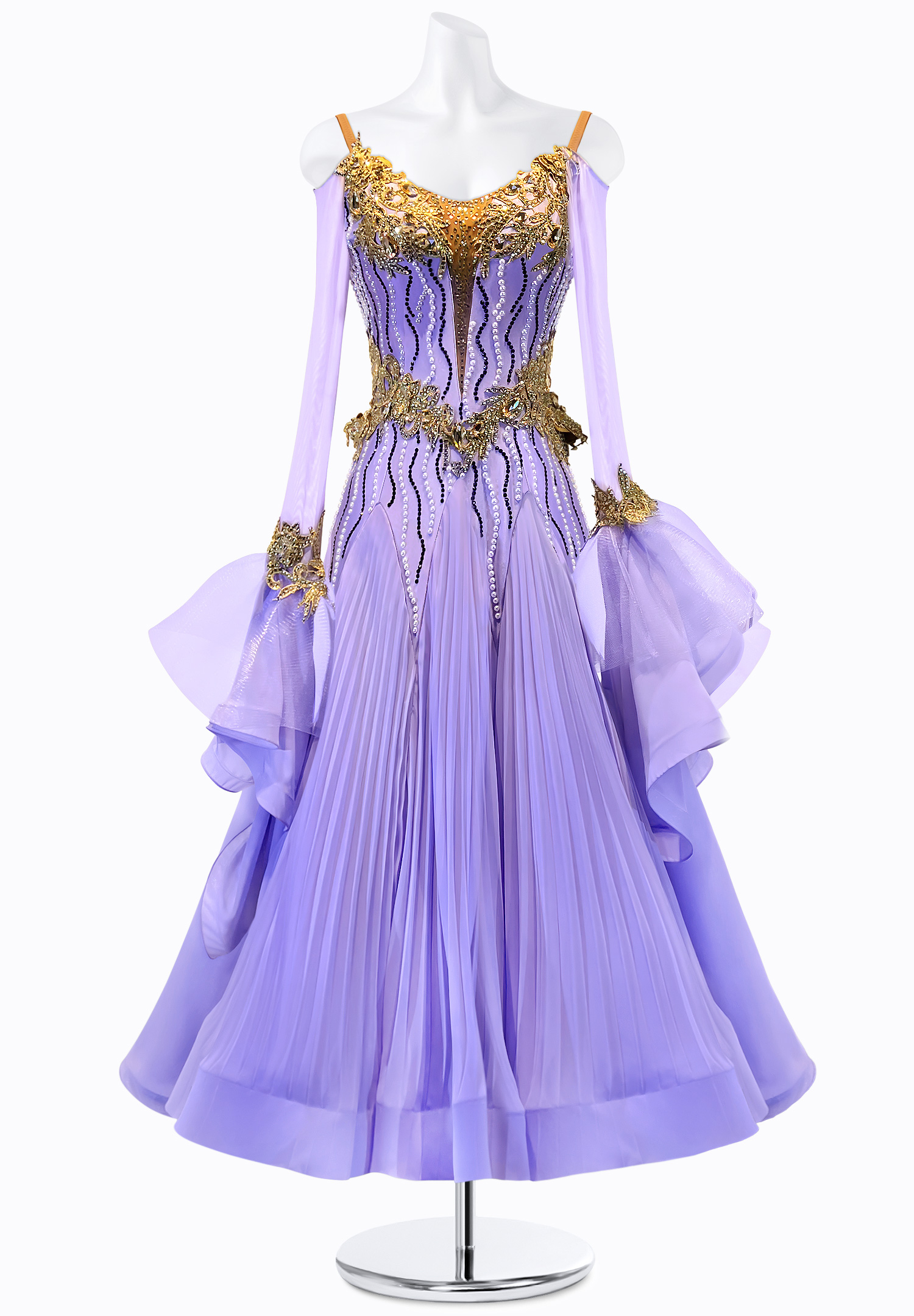 Pleated Spirit Ballroom Gown PR-B220032