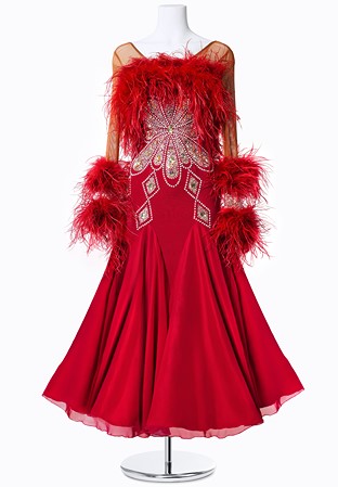 Plume Embrace Standard Dance Dress MFB0010