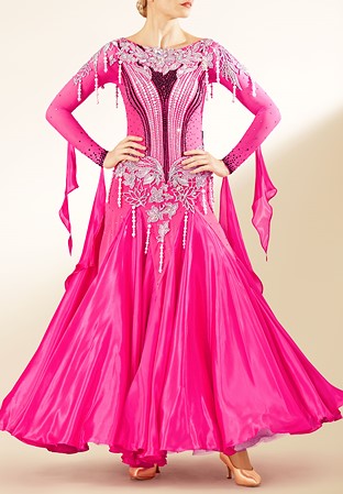 Poised Pearl Ballroom Dance Dress PCWB19068