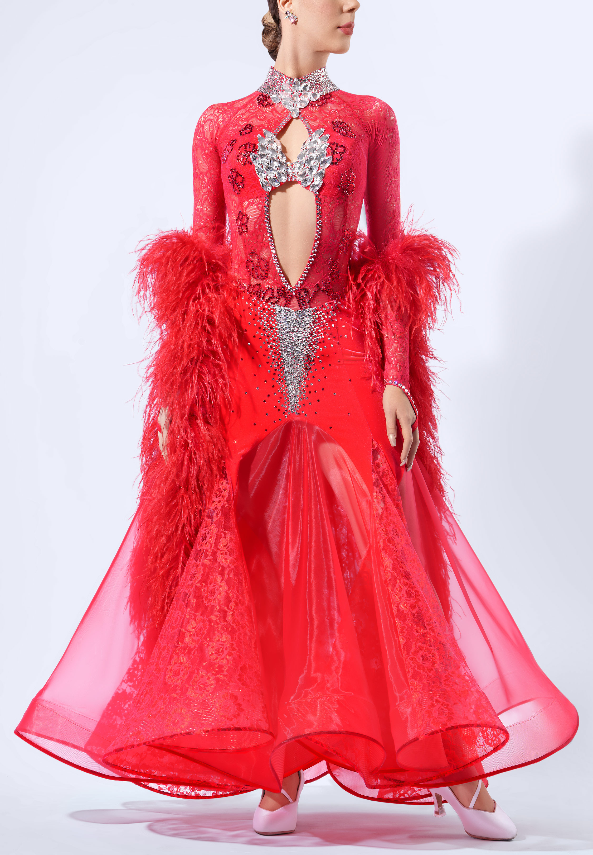 Crimson Majesty Ballroom Gown RS-B250009