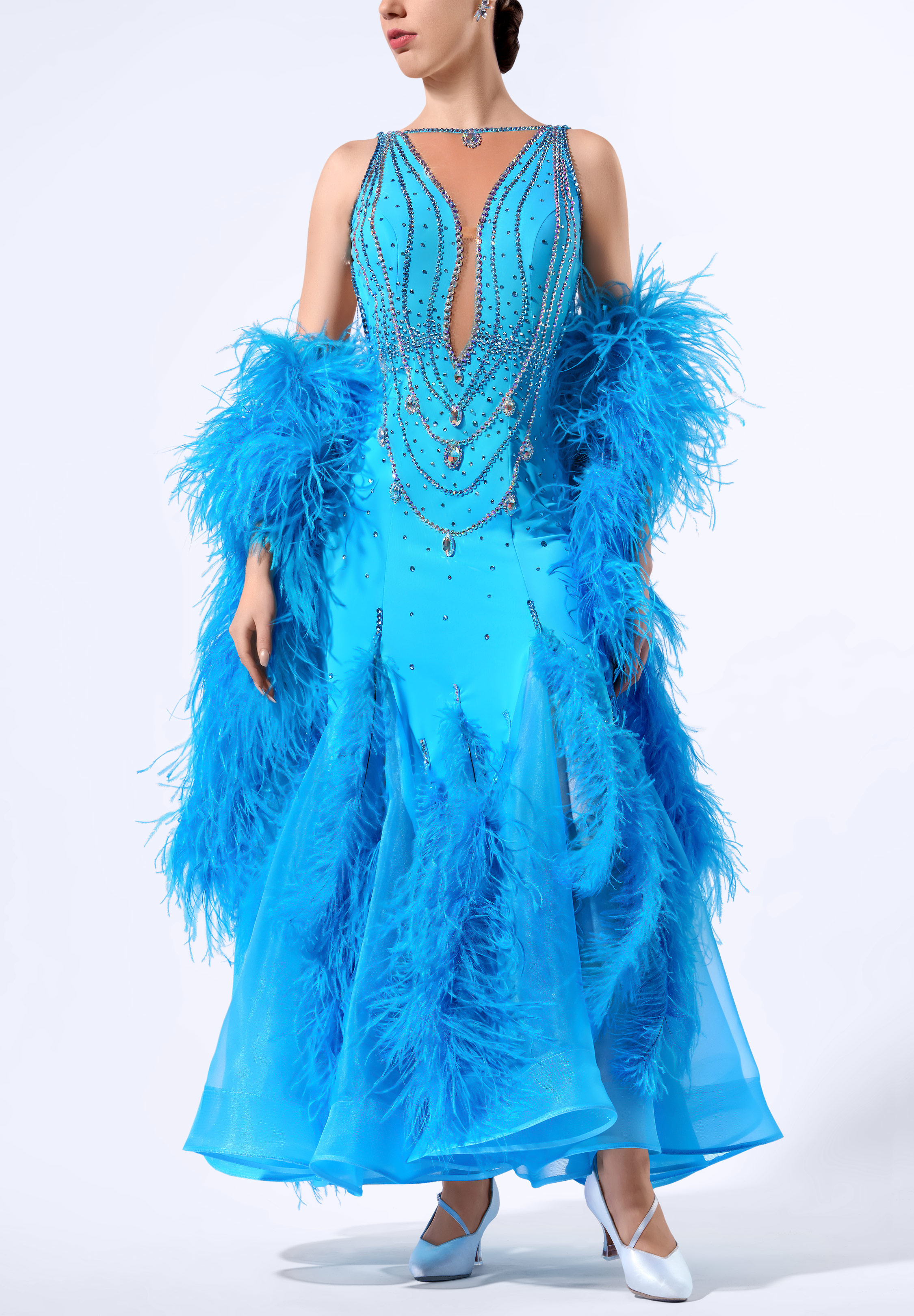 Cobalt Dream Ballroom Gown RS-B250020