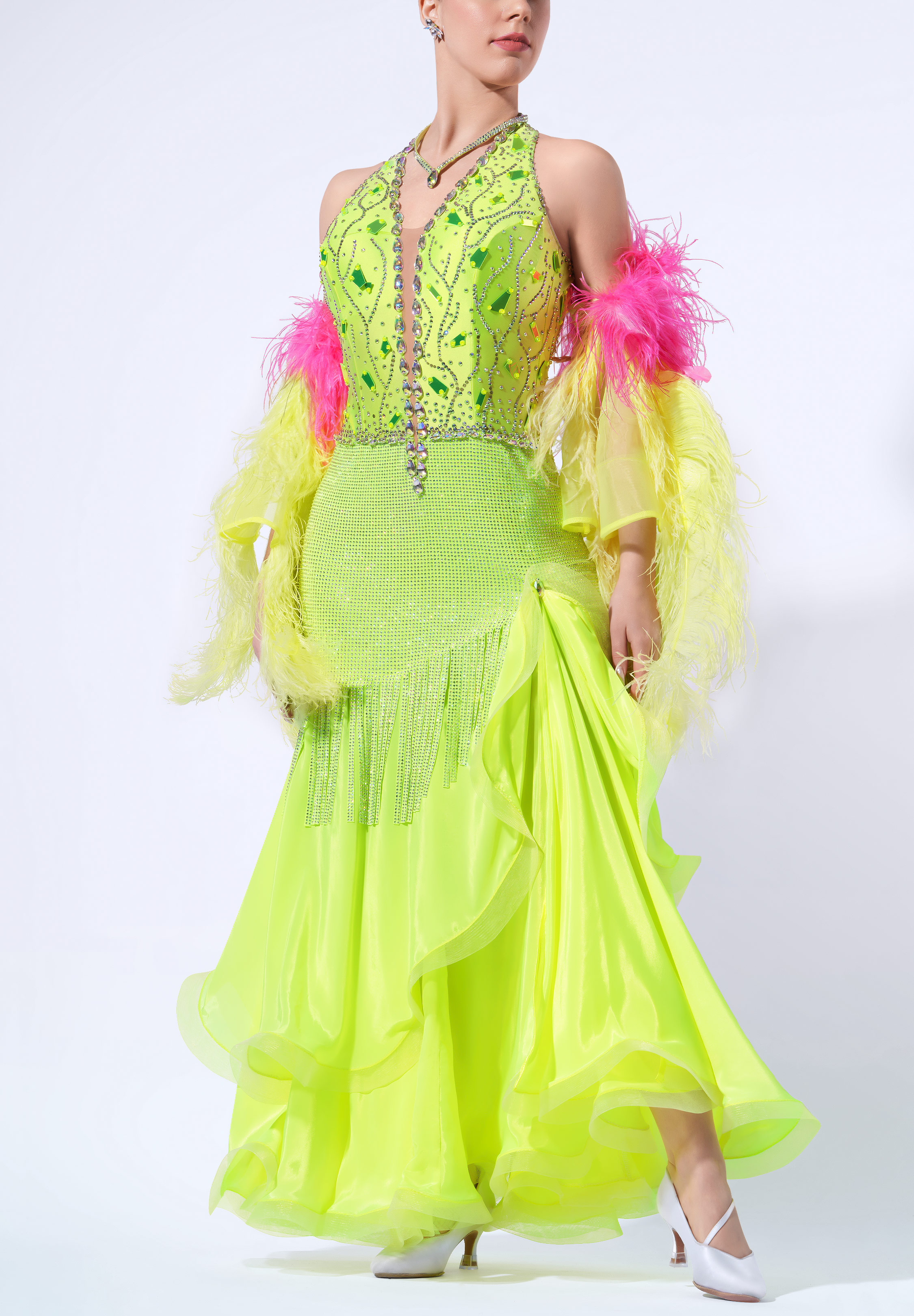 Neon Tropic Ballroom Gown RS-B250021