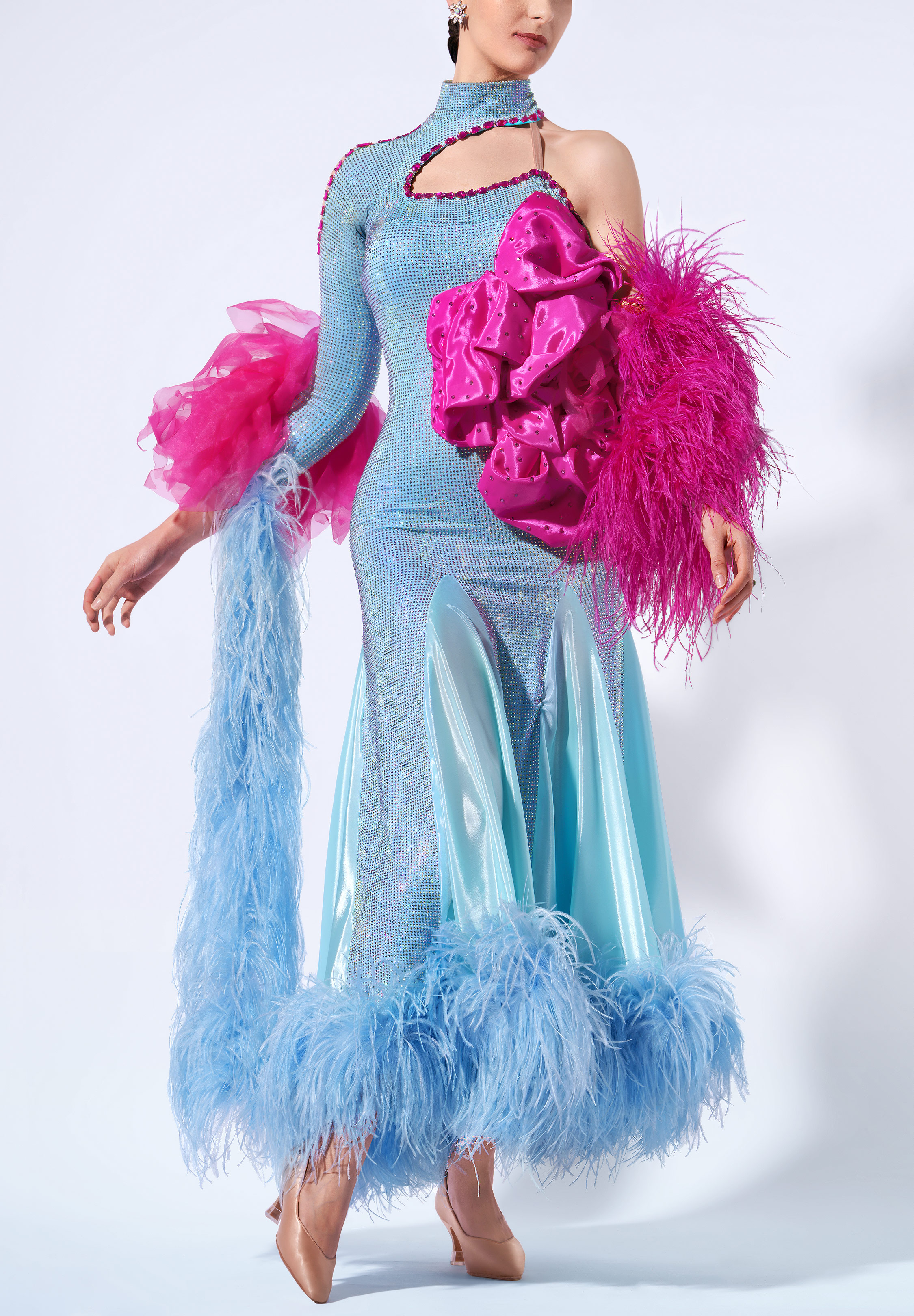 Glacial Blush Ballroom Gown RS-B250022