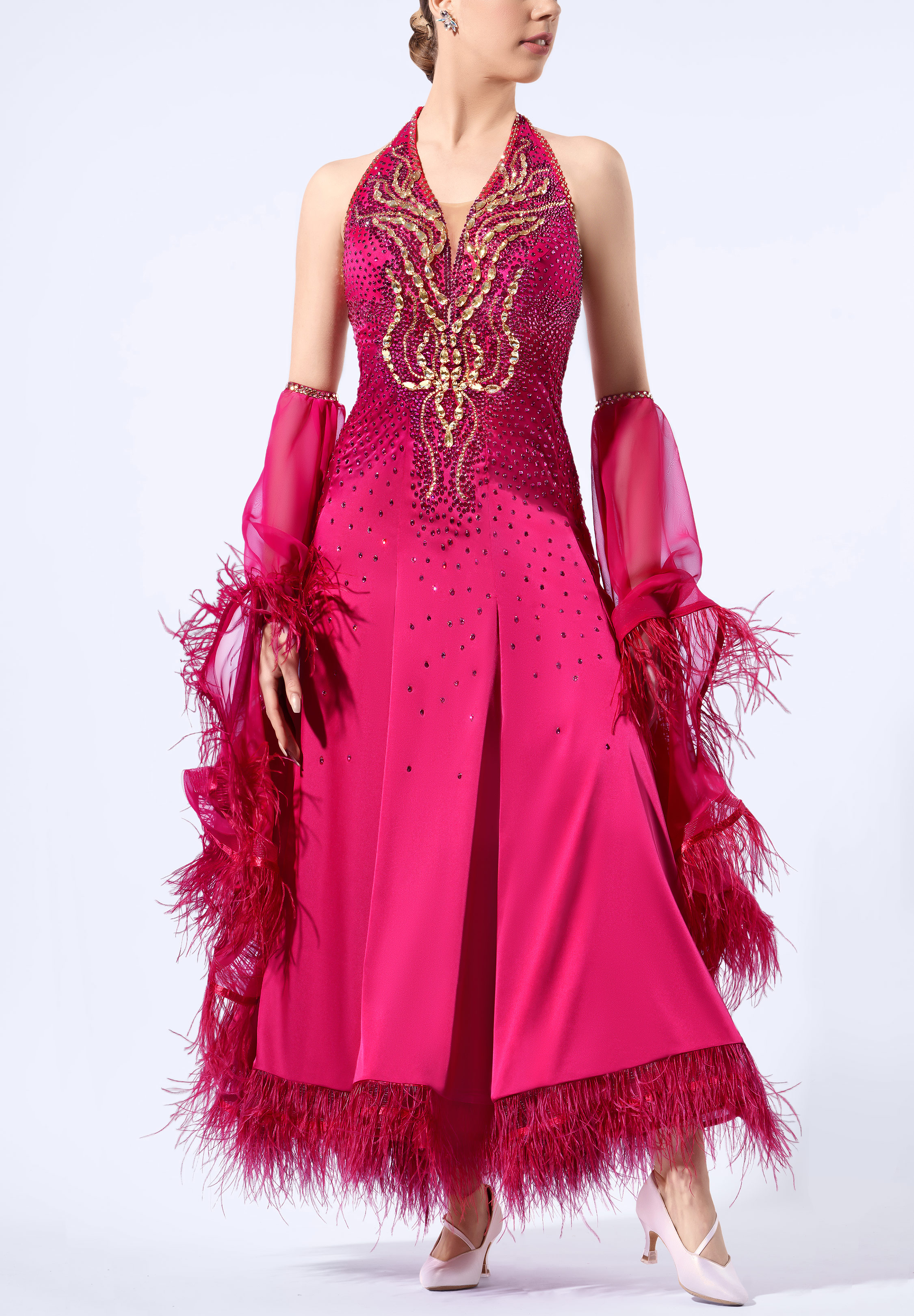 Gilded Flame Ballroom Gown RS-B250032