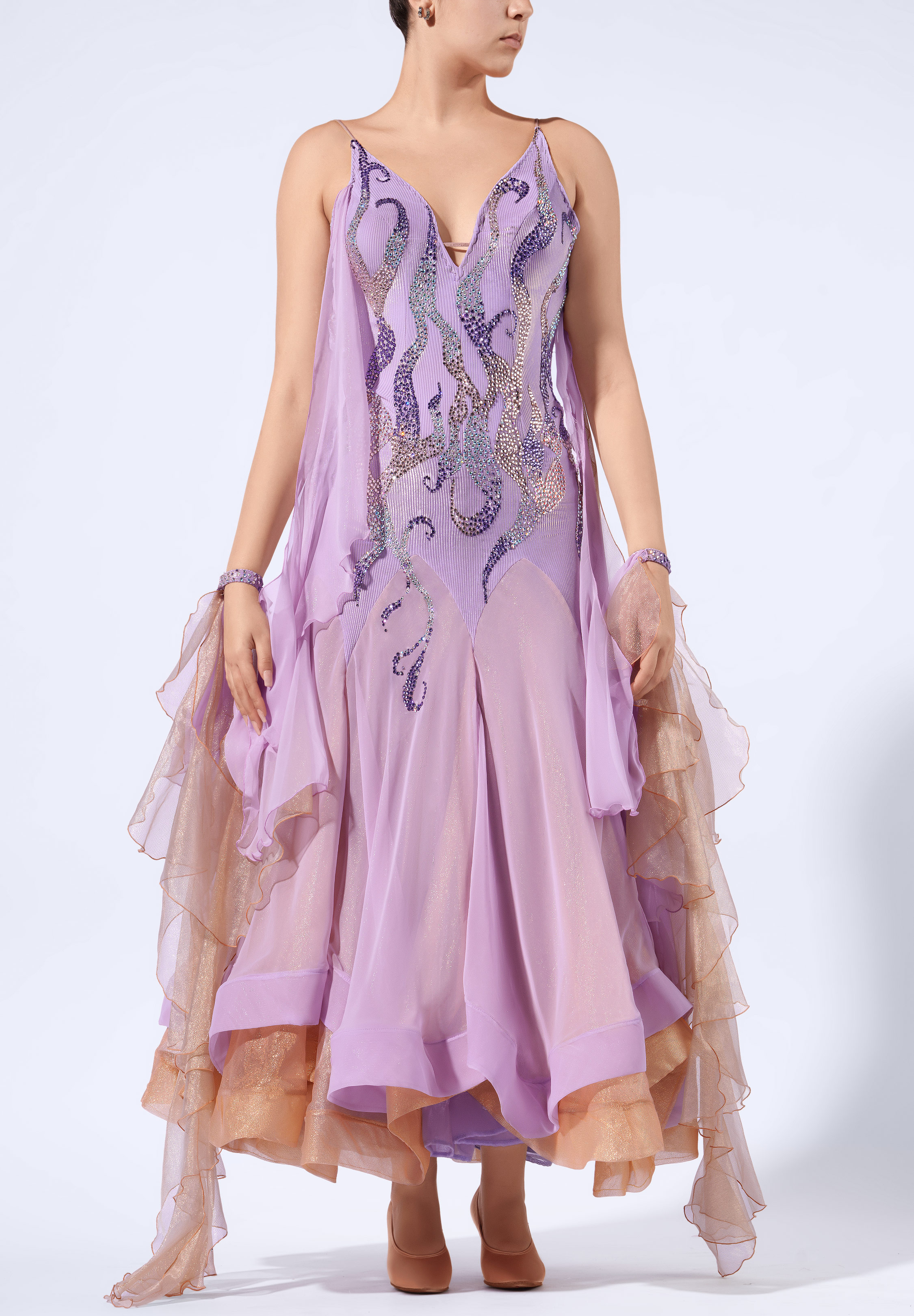 Blushing Ember Ballroom Gown RS-B250042