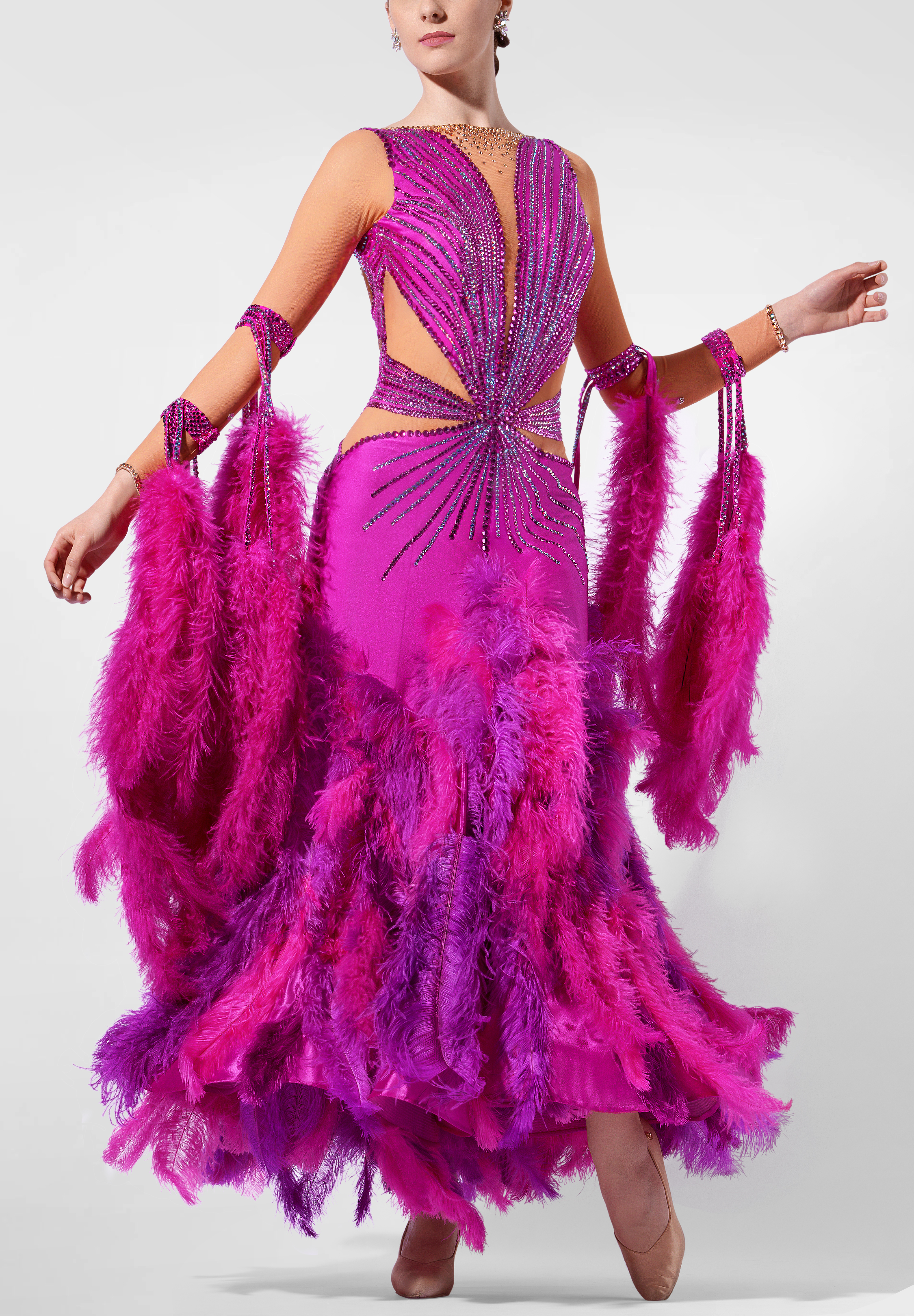 Fuchsia Sky Ballroom Gown RS-B250054