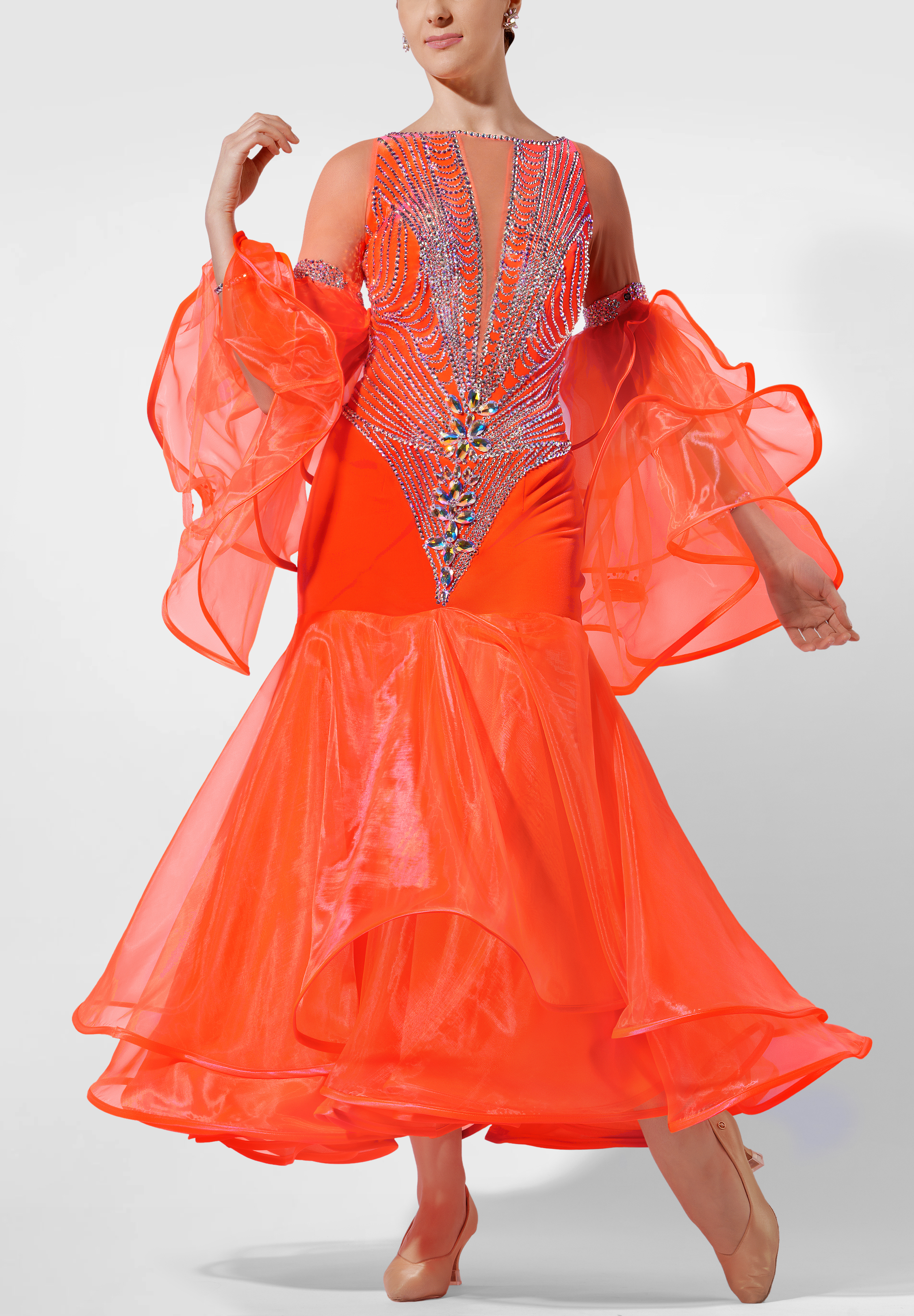 Starfire Frill Ballroom Gown RS-B250058