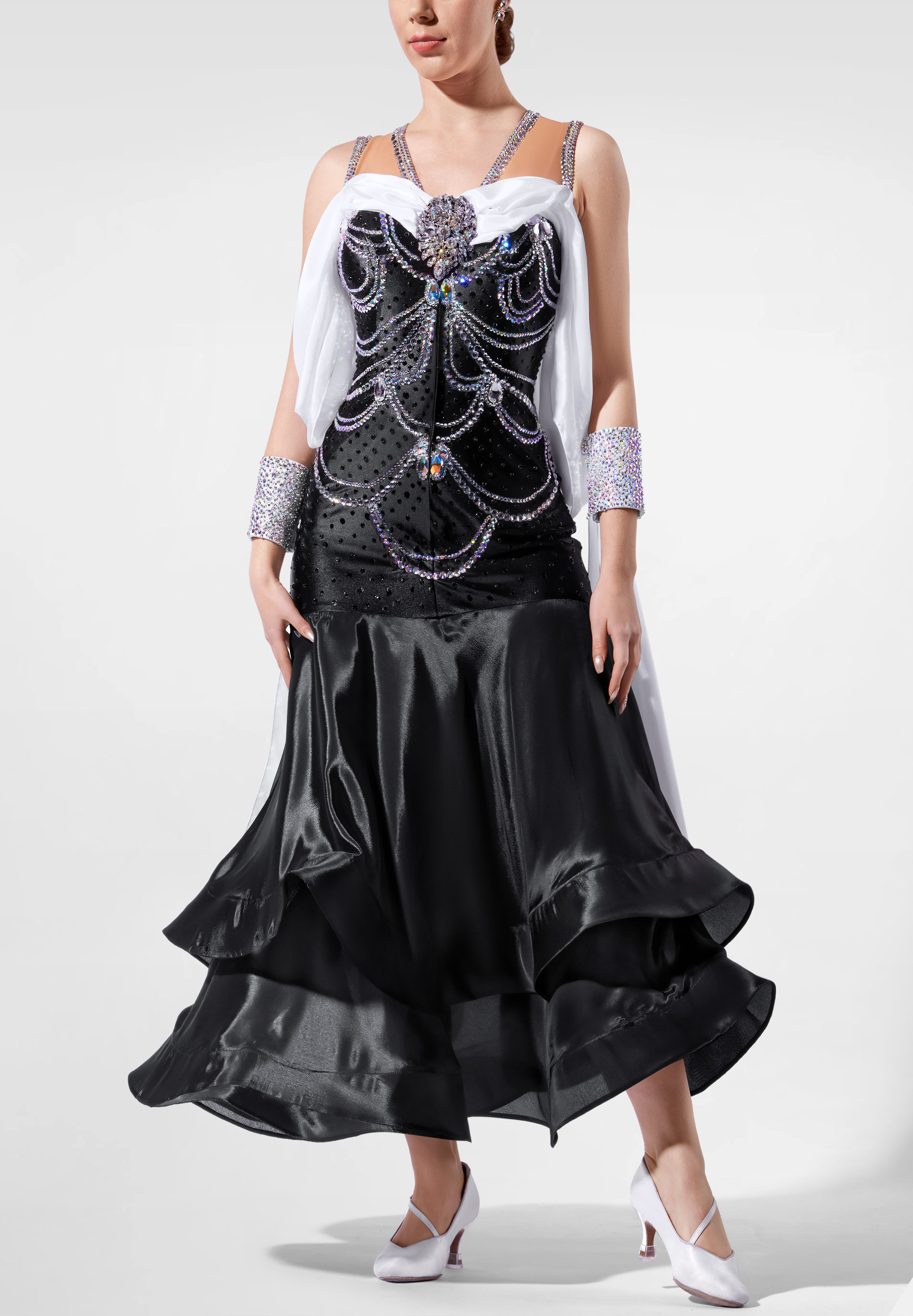 Onyx Swirl Ballroom Gown RS-B250061