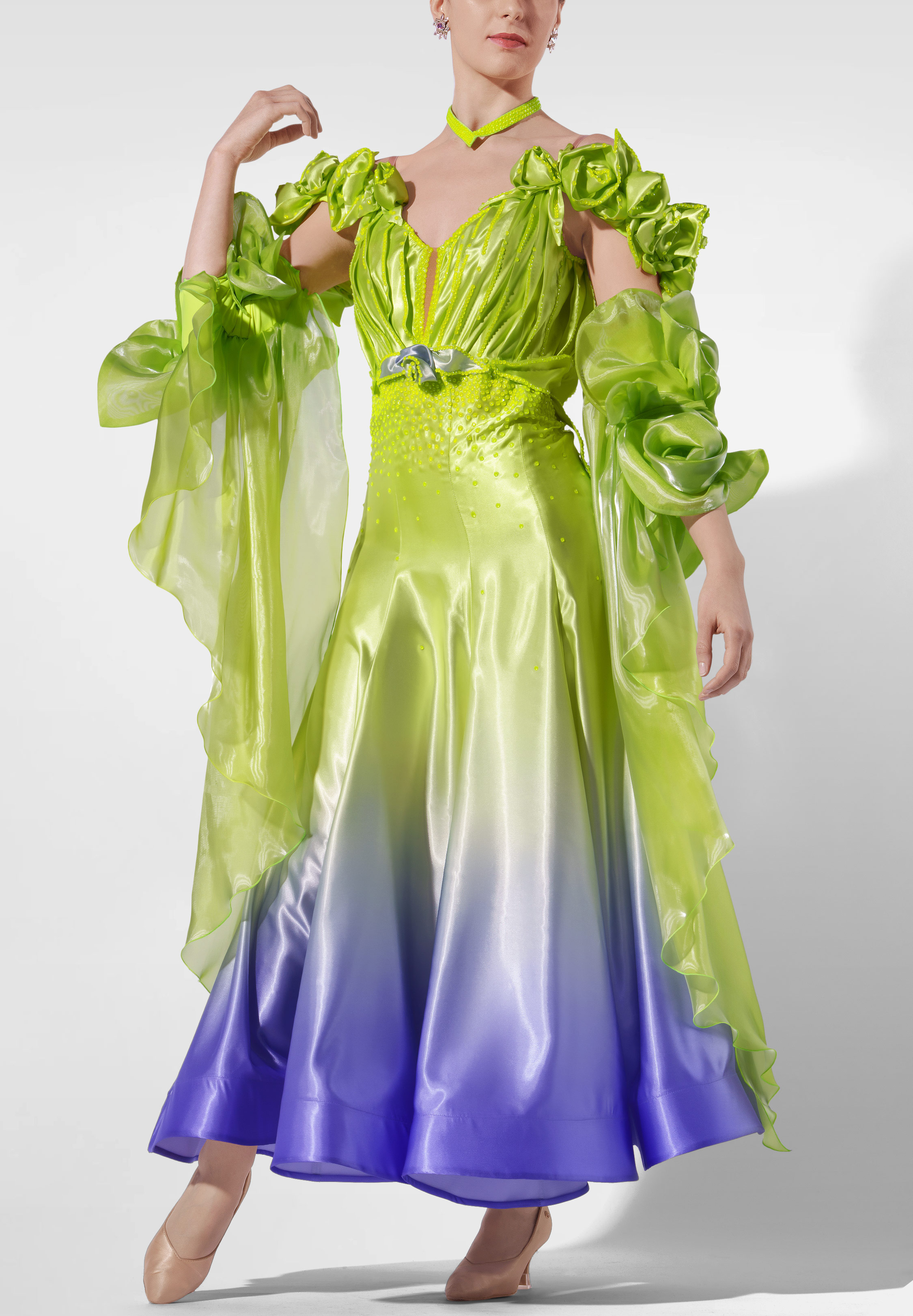Tropical Tide Ballroom Gown RS-B250076