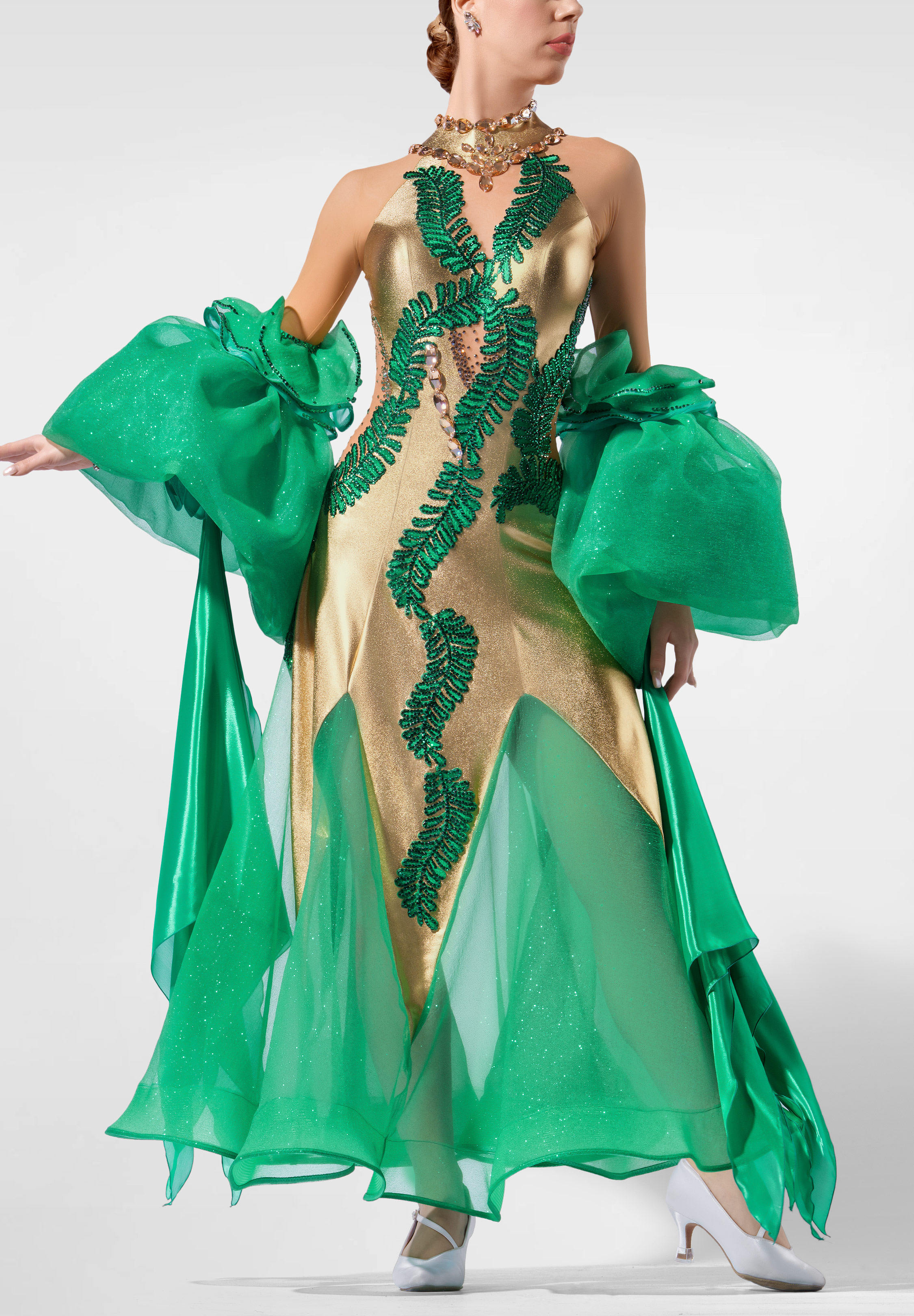Sunlit Fern Ballroom Gown RS-B250078