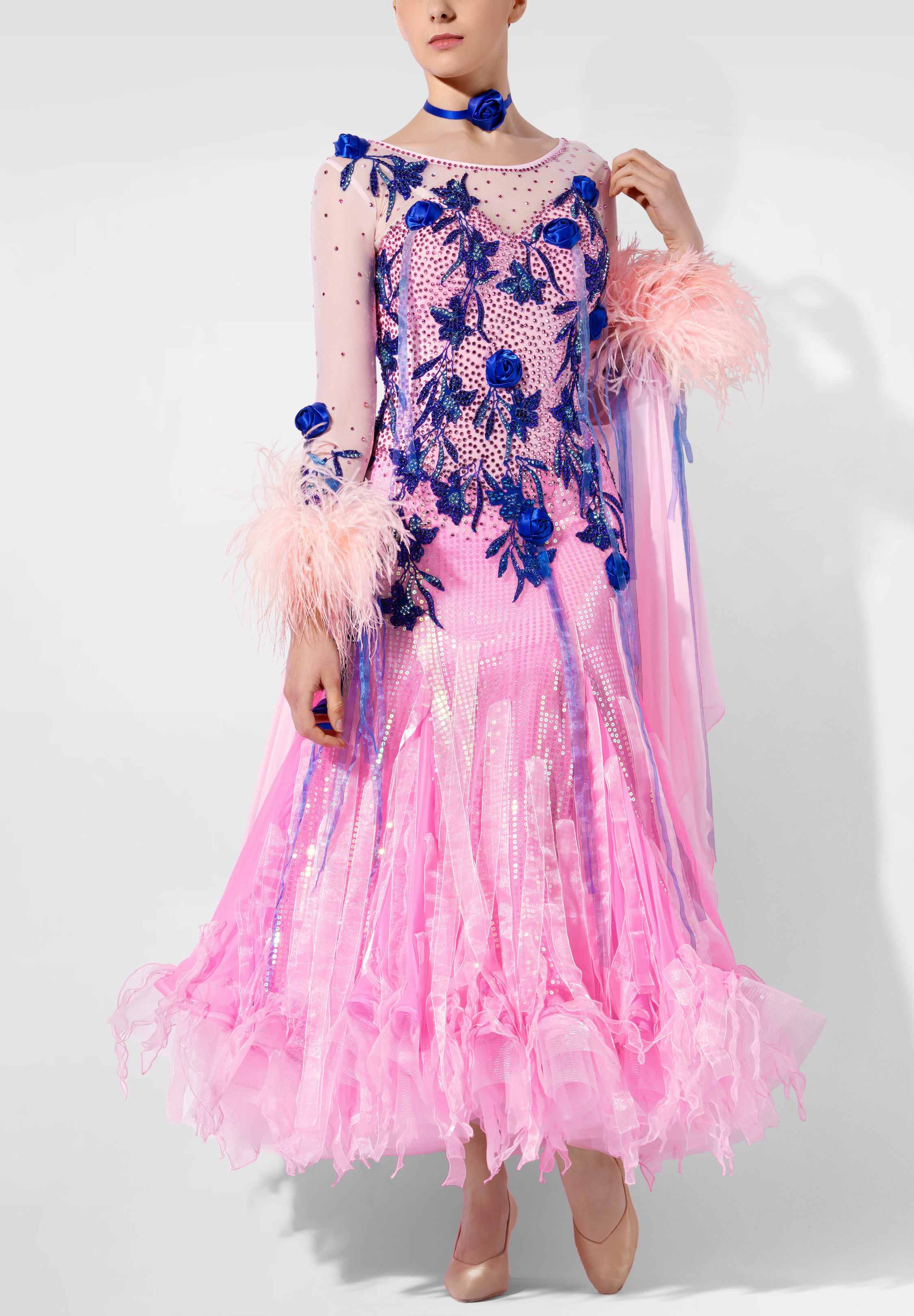 Nightfall Bloom Ballroom Gown RS-B250079