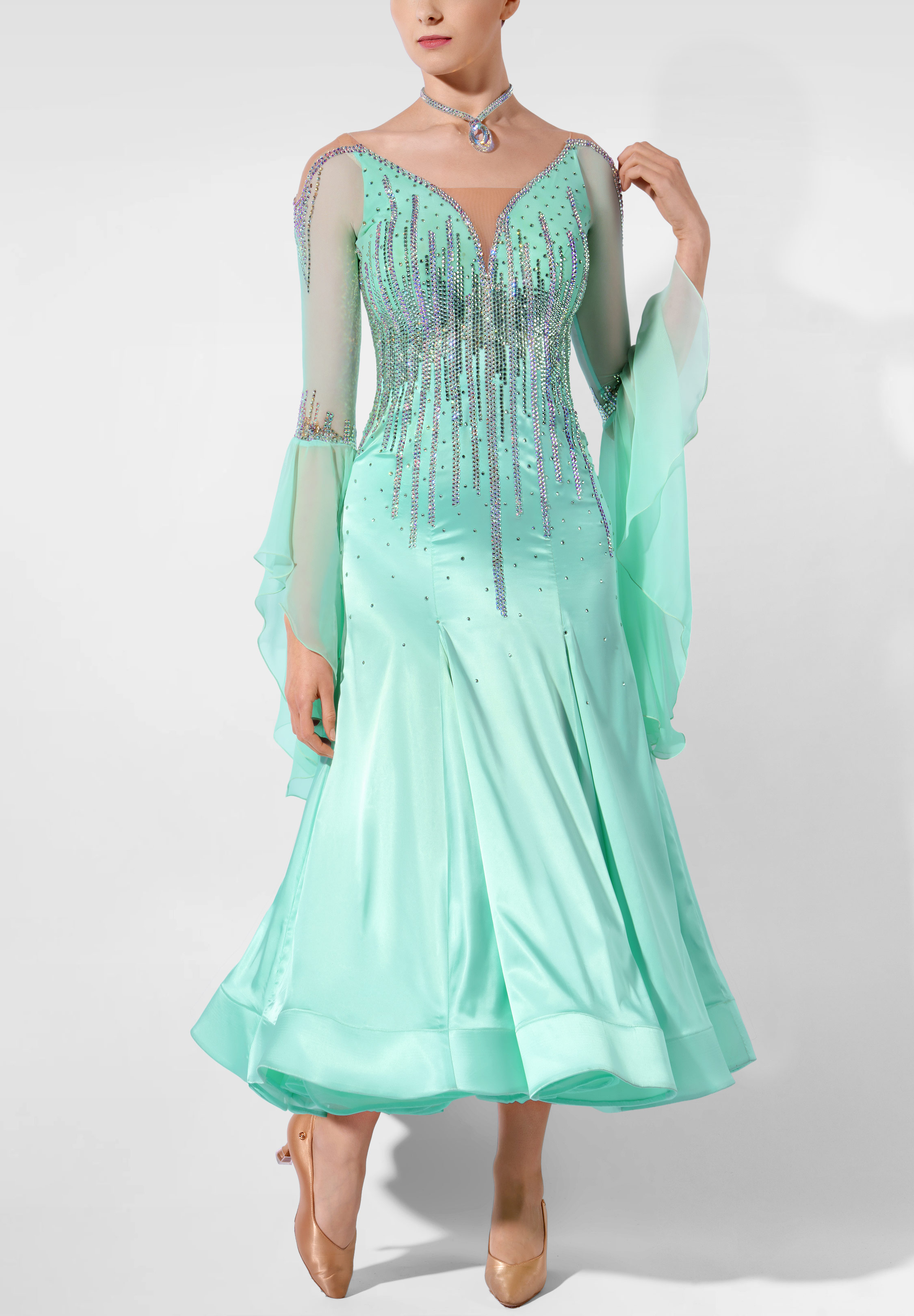 Satin Tide Ballroom Gown RS-B250080