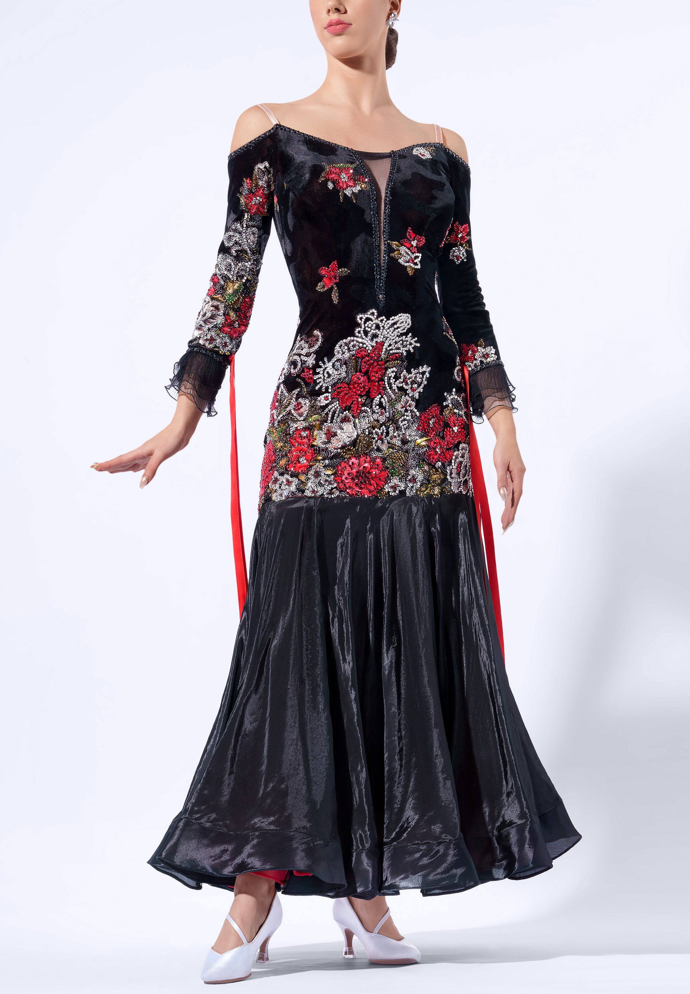Velvet Bloom Ballroom Gown RS-S250029