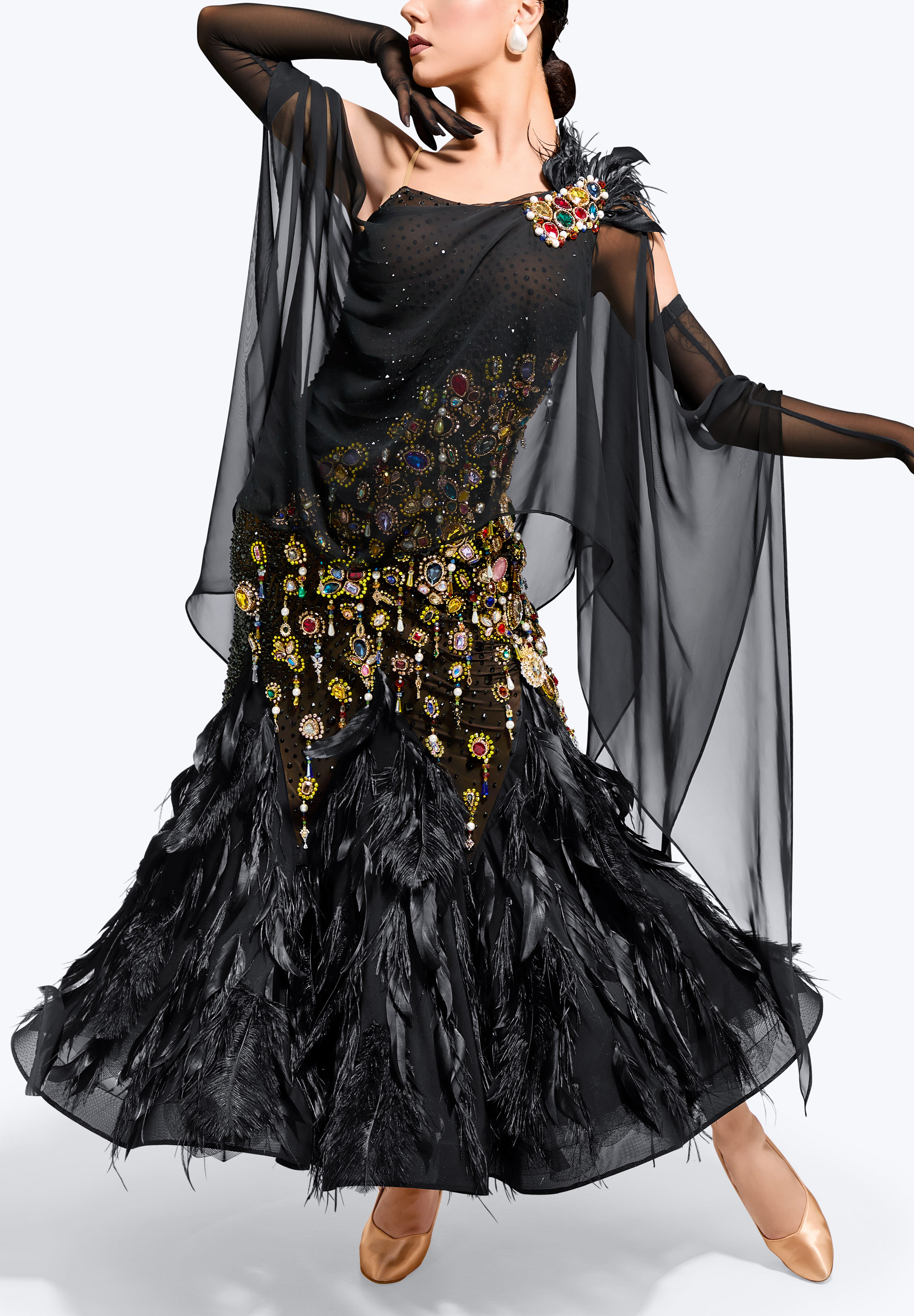 Raven Royale Ballroom Gown TD-CM004