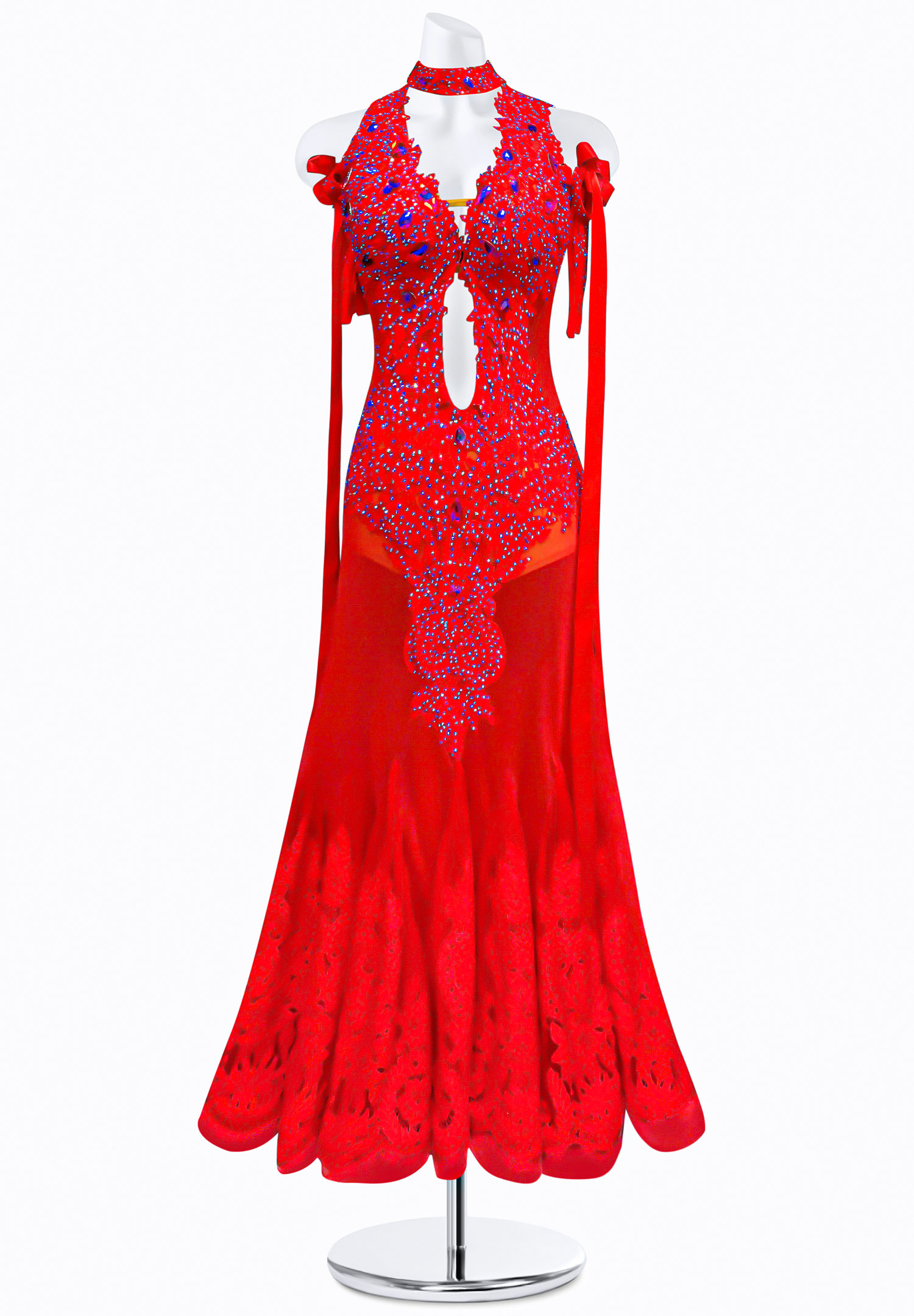Ravishing Ruby Ballroom Gown AM-B3017A