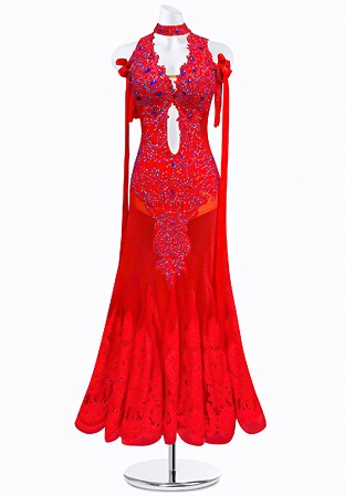 Ravishing Ruby Ballroom Gown AM-B3017A
