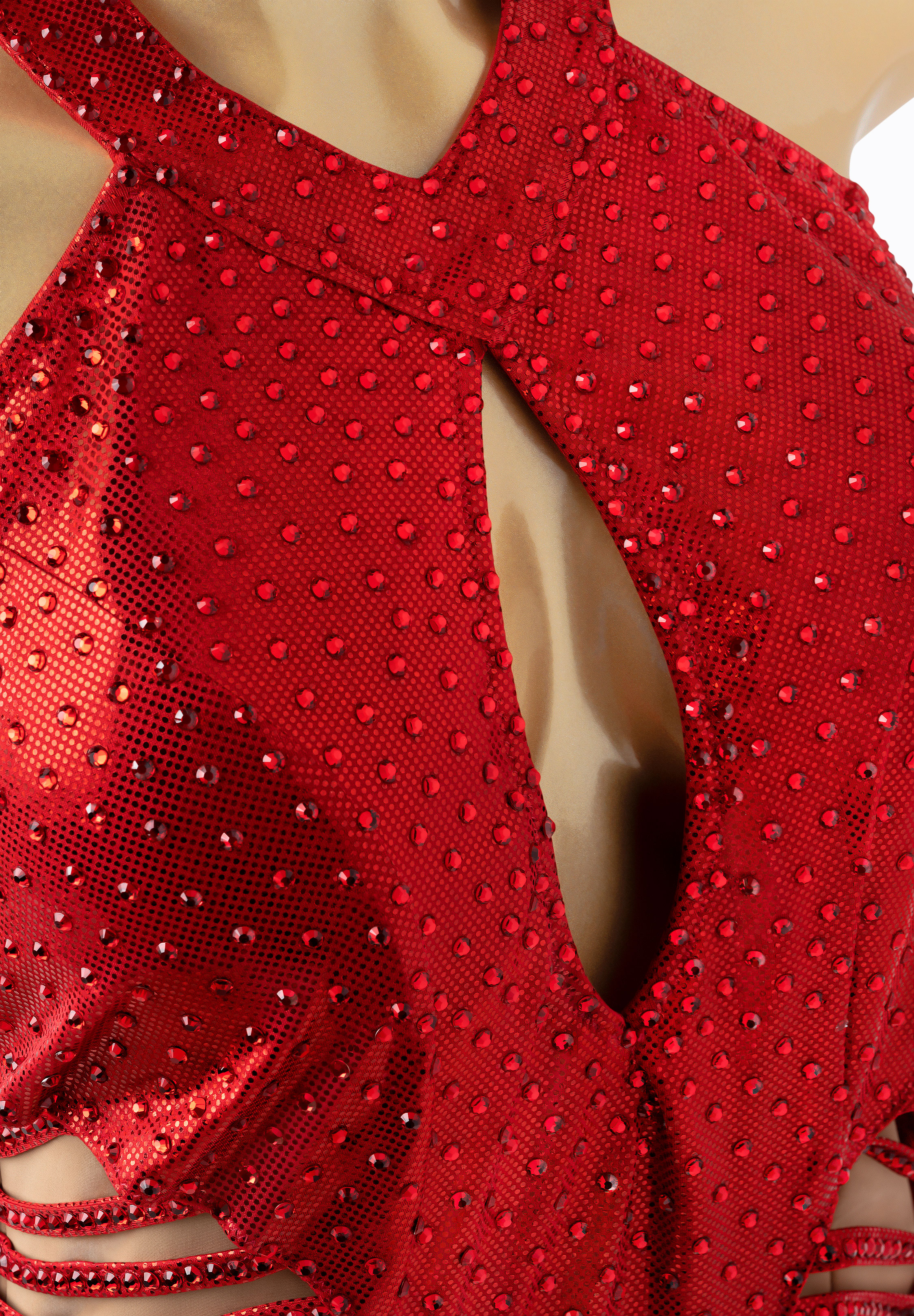 Inajeliazkovaラテンドレス Sensu by Ina Red Hot Lady Latin Dress | International Latin