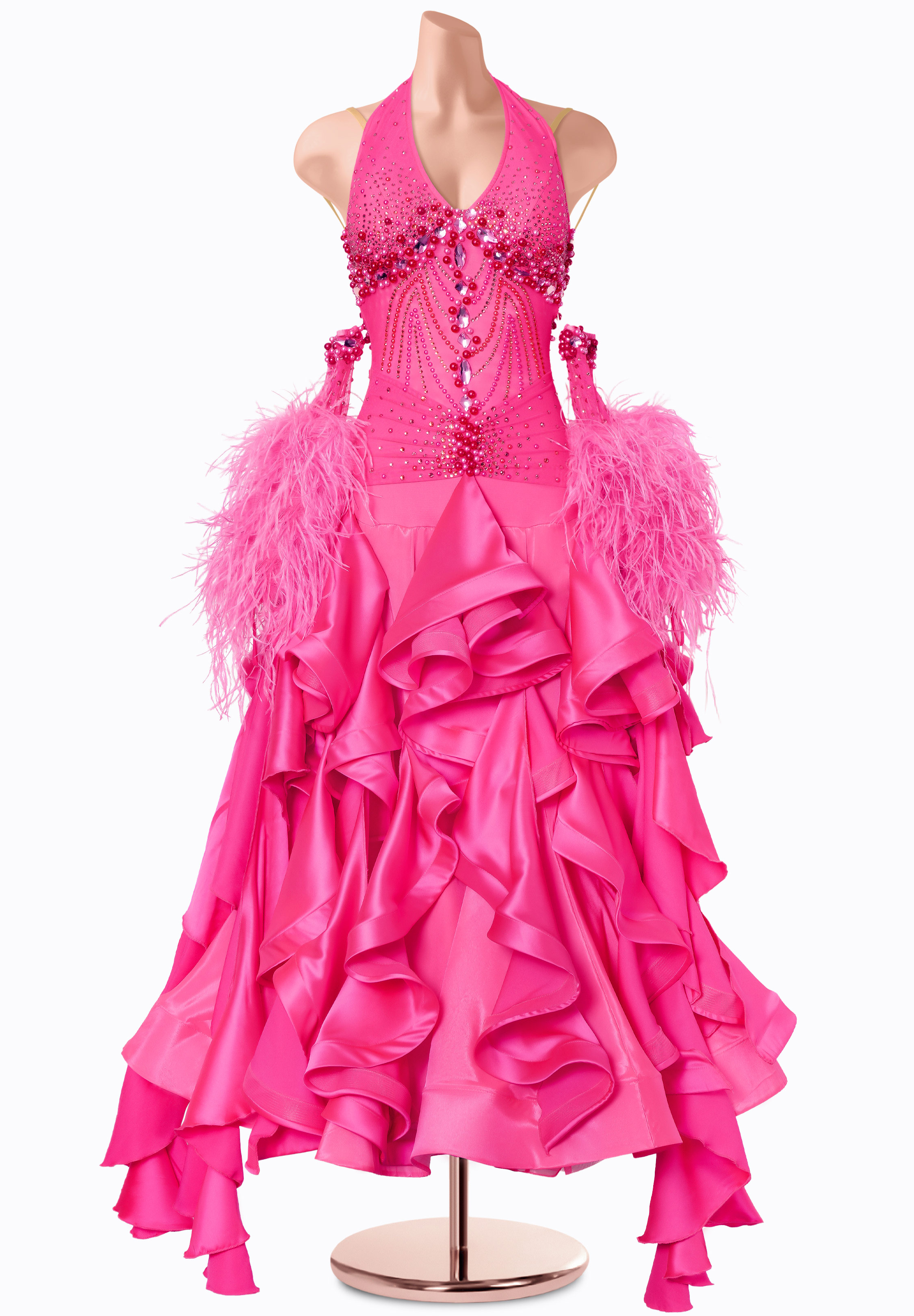 Rosy Tempest Ballroom Gown MF-B0528