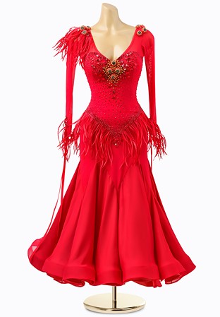 Rouge Flame Ballroom Gown ADB2911