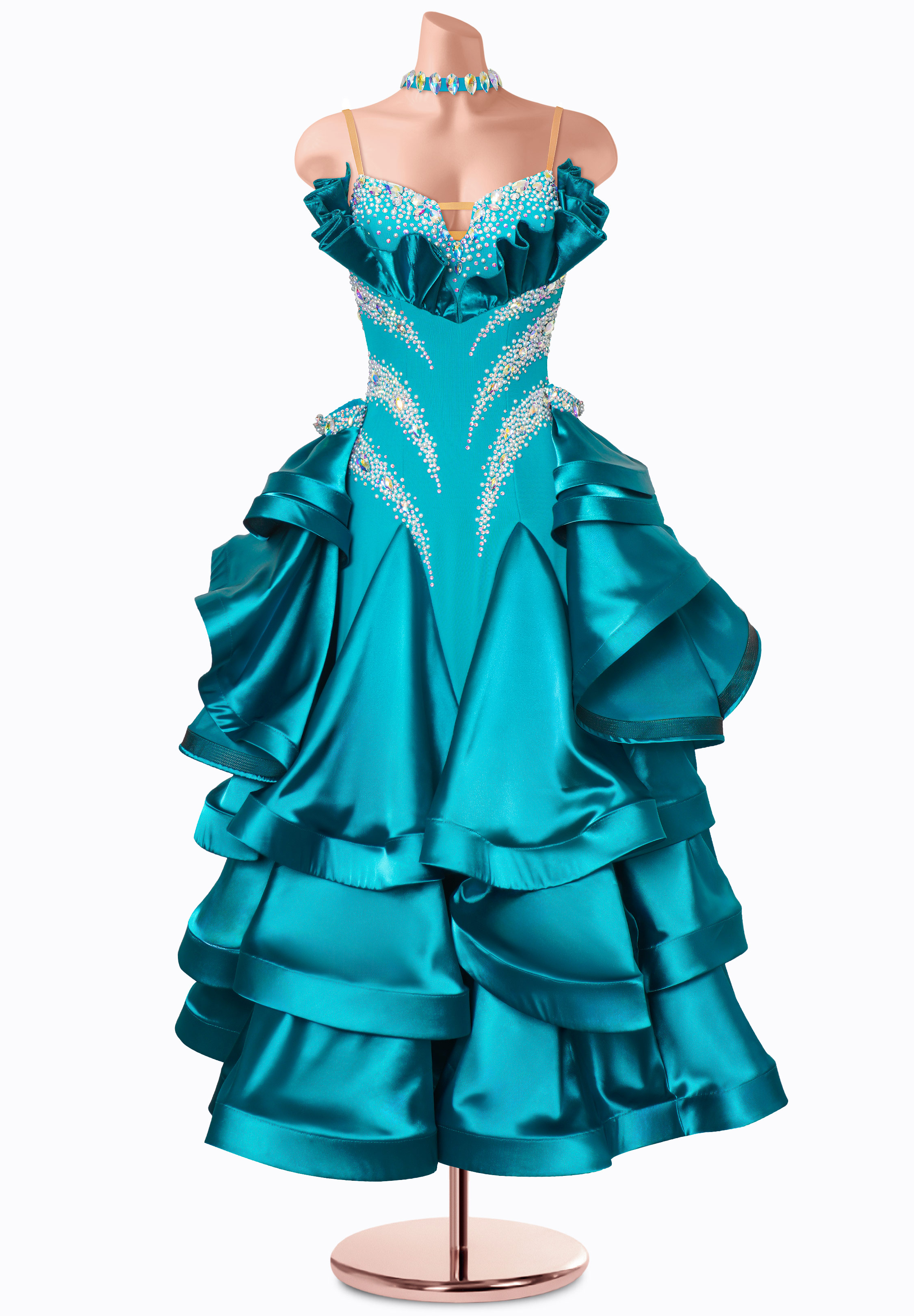 Royal Cascade Ballroom Gown MF-B0518