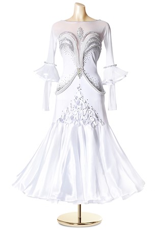 Royal Crystal Pearl Ballroom Gown PCWB19118