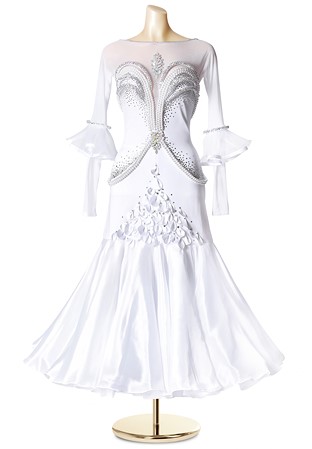 Royal Crystal Pearl Ballroom Gown PCWB19118