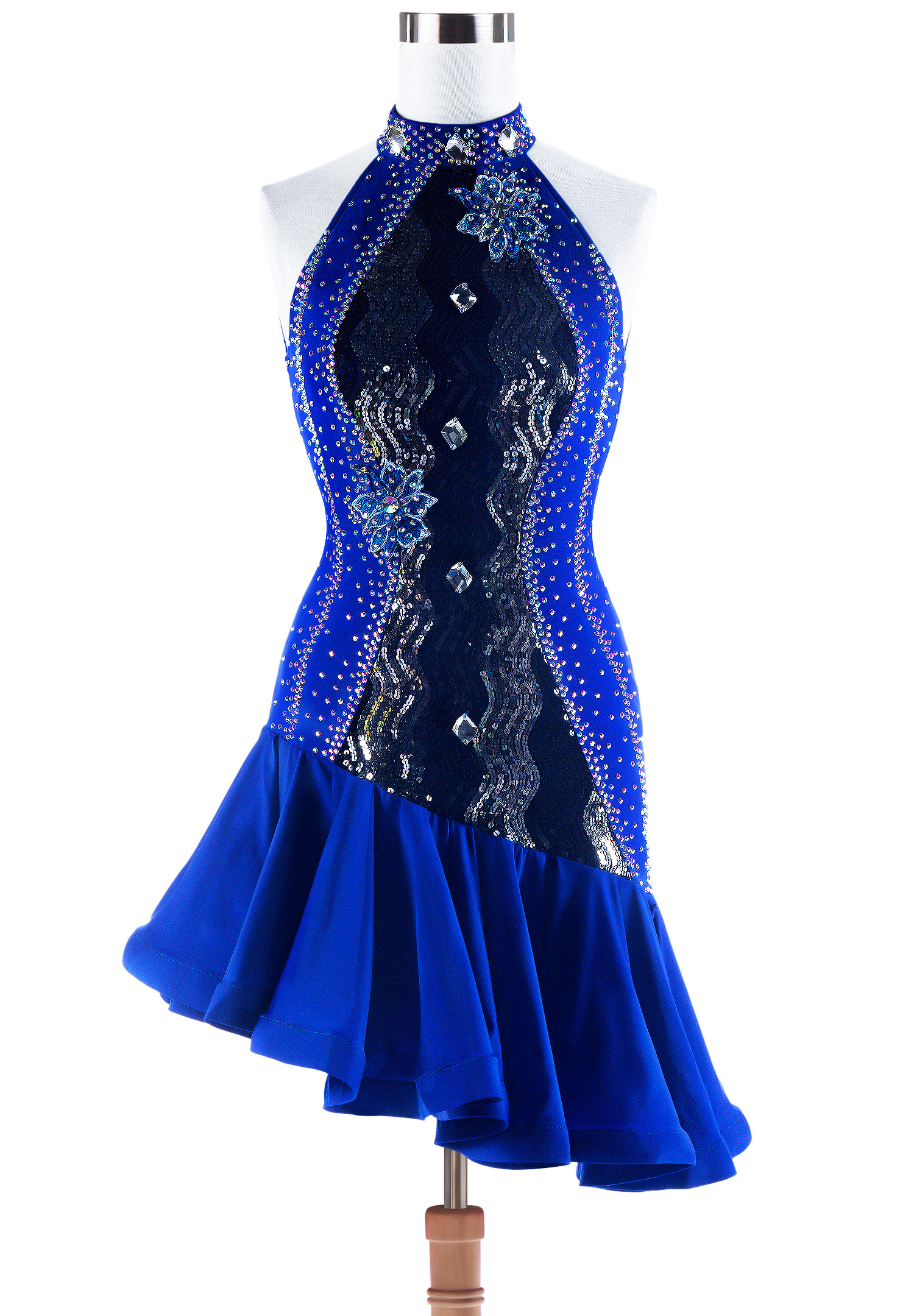 Royal Crystal Sleeveless Rhythm Dance Dress VN-L5303