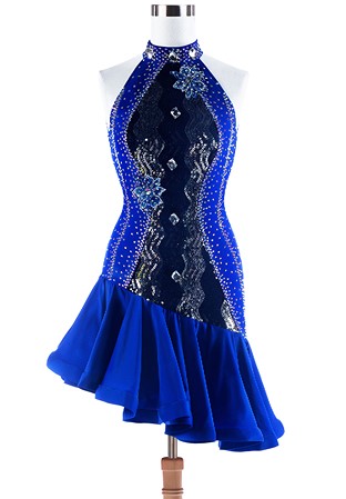 Royal Crystal Sleeveless Rhythm Dance Dress L5303
