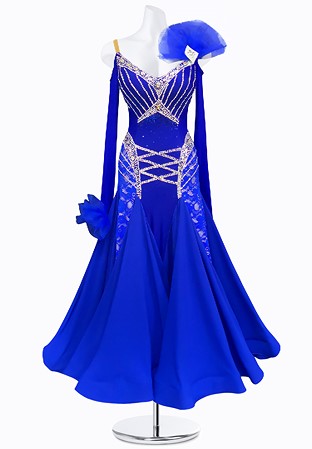 Royal Fan Ballroom Dance Gown AM-B3209