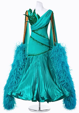 Ruched Petal Ballroom Gown MFB0247