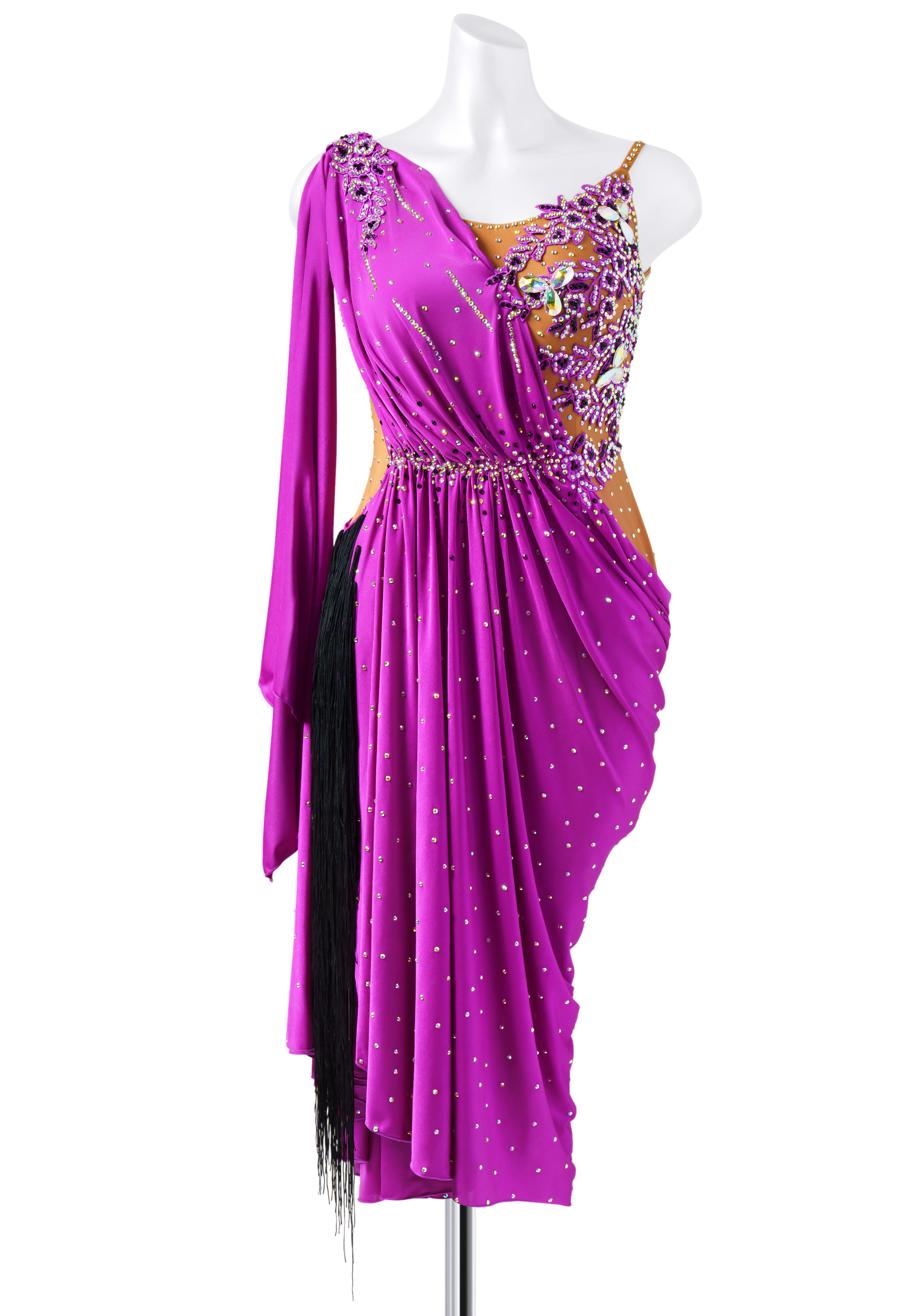 Ruched Romance Latin Rhythm Dress BA-VSL004