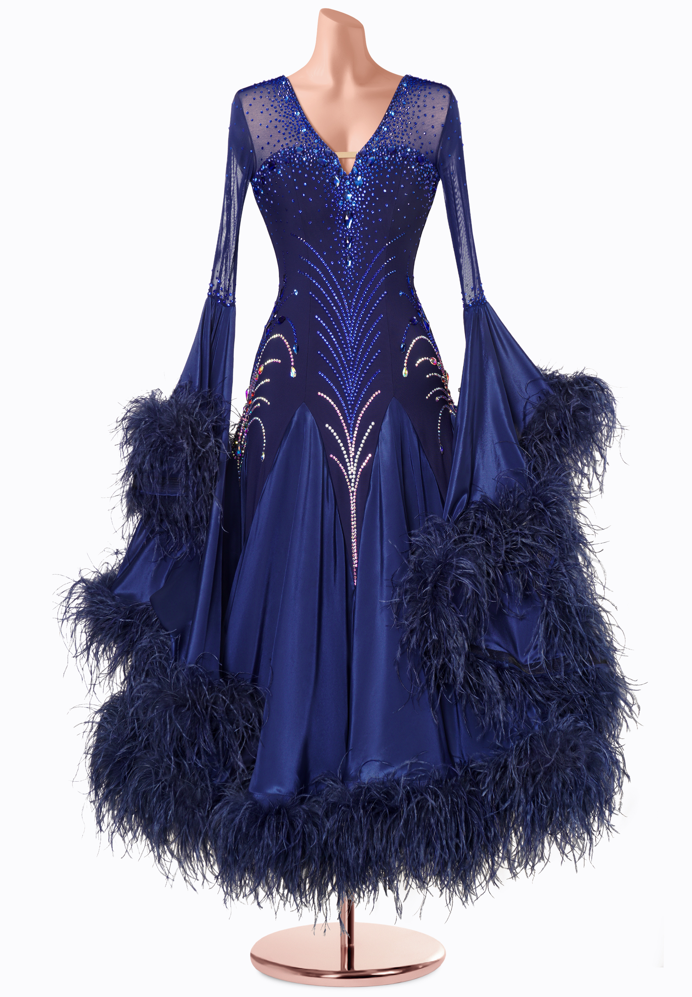Sapphire Majesty Ballroom Gown MF-B0530