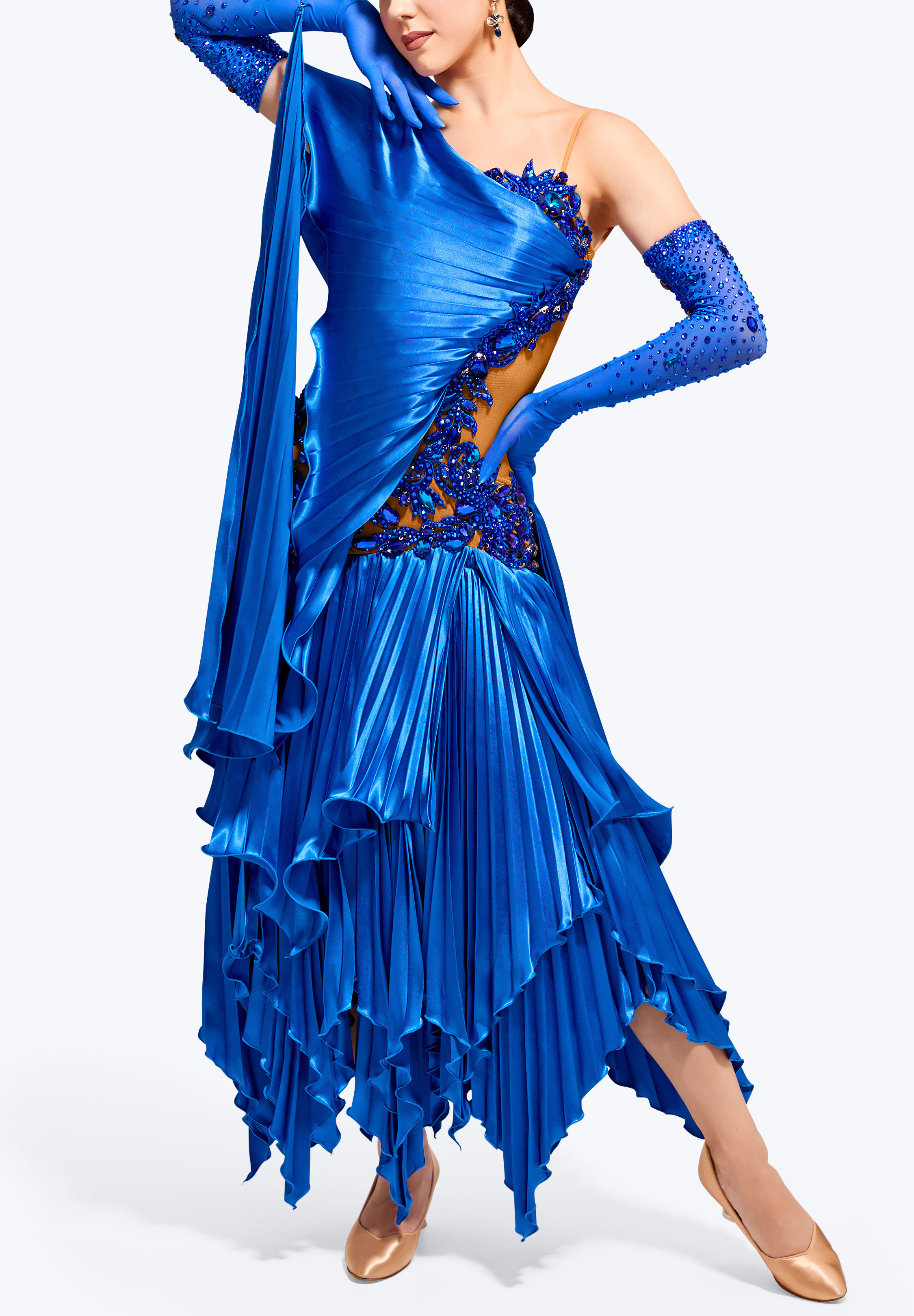 Sapphire Tempest Ballroom Gown TD-CM003