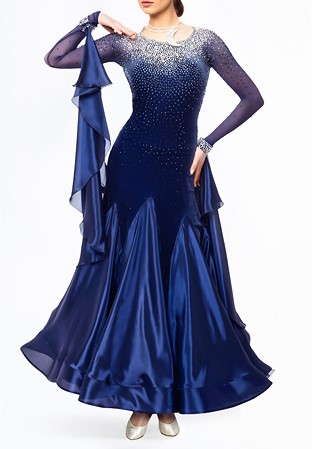 Sasuel Ballroom Dance Dress Midnight Sky