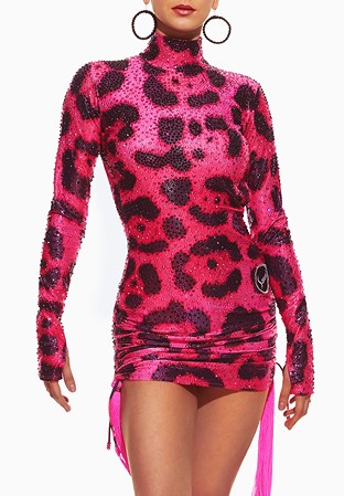 Sasuel Latin Dress Pink Panther