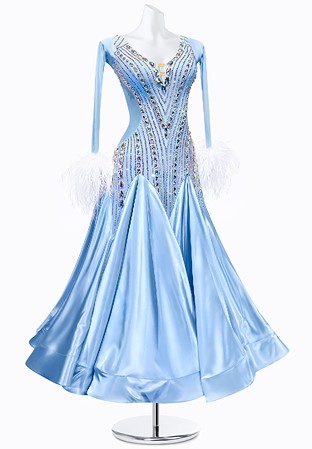 Satin Crystal Ballroom Gown PR-B200005