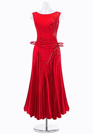 Satin Heart Ballroom Gown AM-B3412