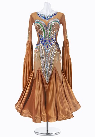 Satin Sands Ballroom Gown AM-B3398