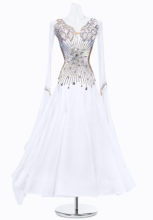 Scalloped Crystal Ballroom Gown PR-B200002