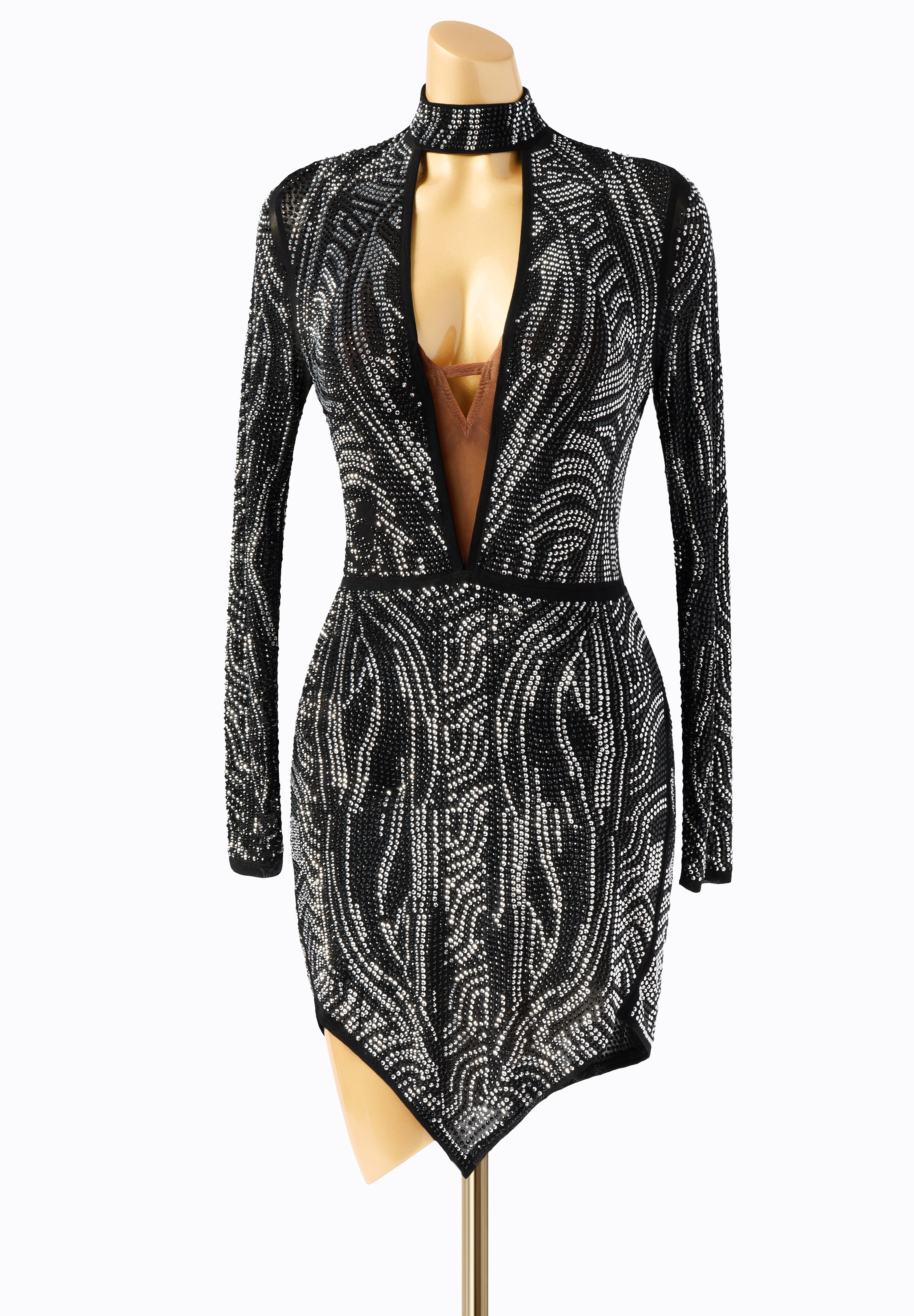 Sensu by Ina Hazy Plunge Latin Dress