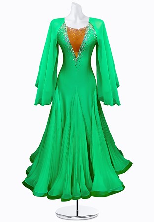 Serene Pleated Ballroom Dress AM-B3118