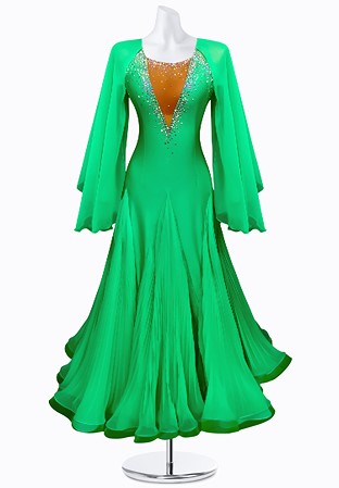Serene Pleated Ballroom Dress AMB3118