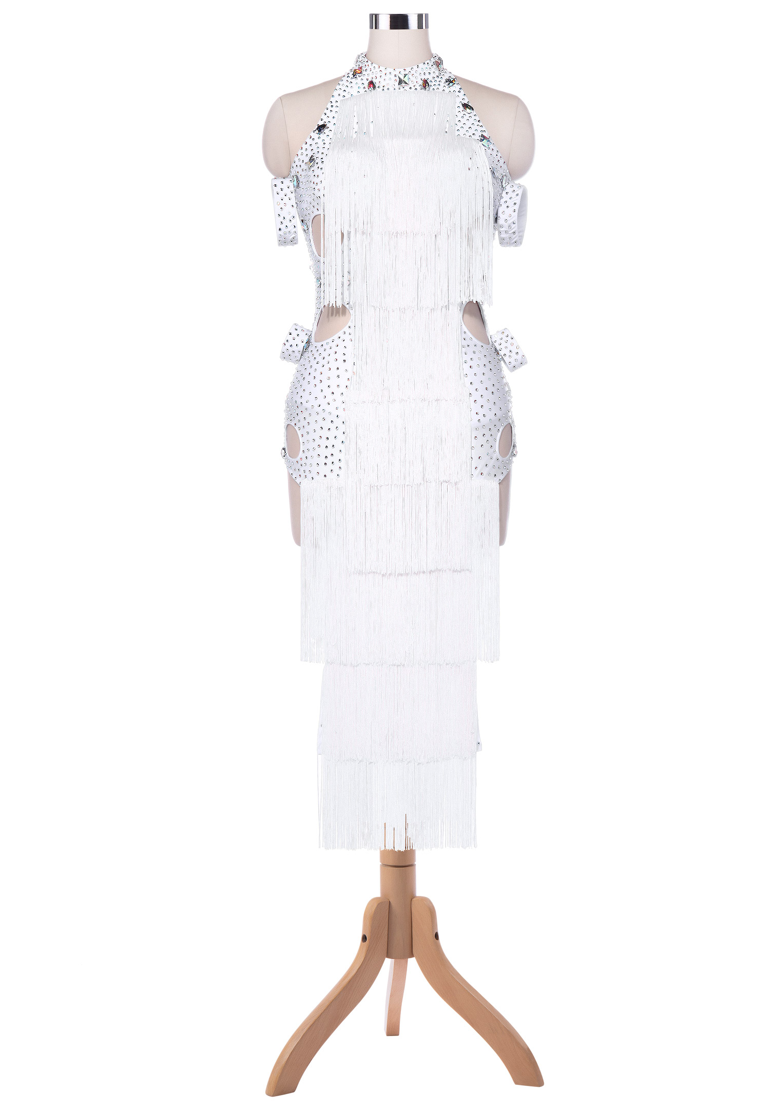 Sexy Cutout Cascading Fringe Latin Rhythm Competition Dress VN-L5231