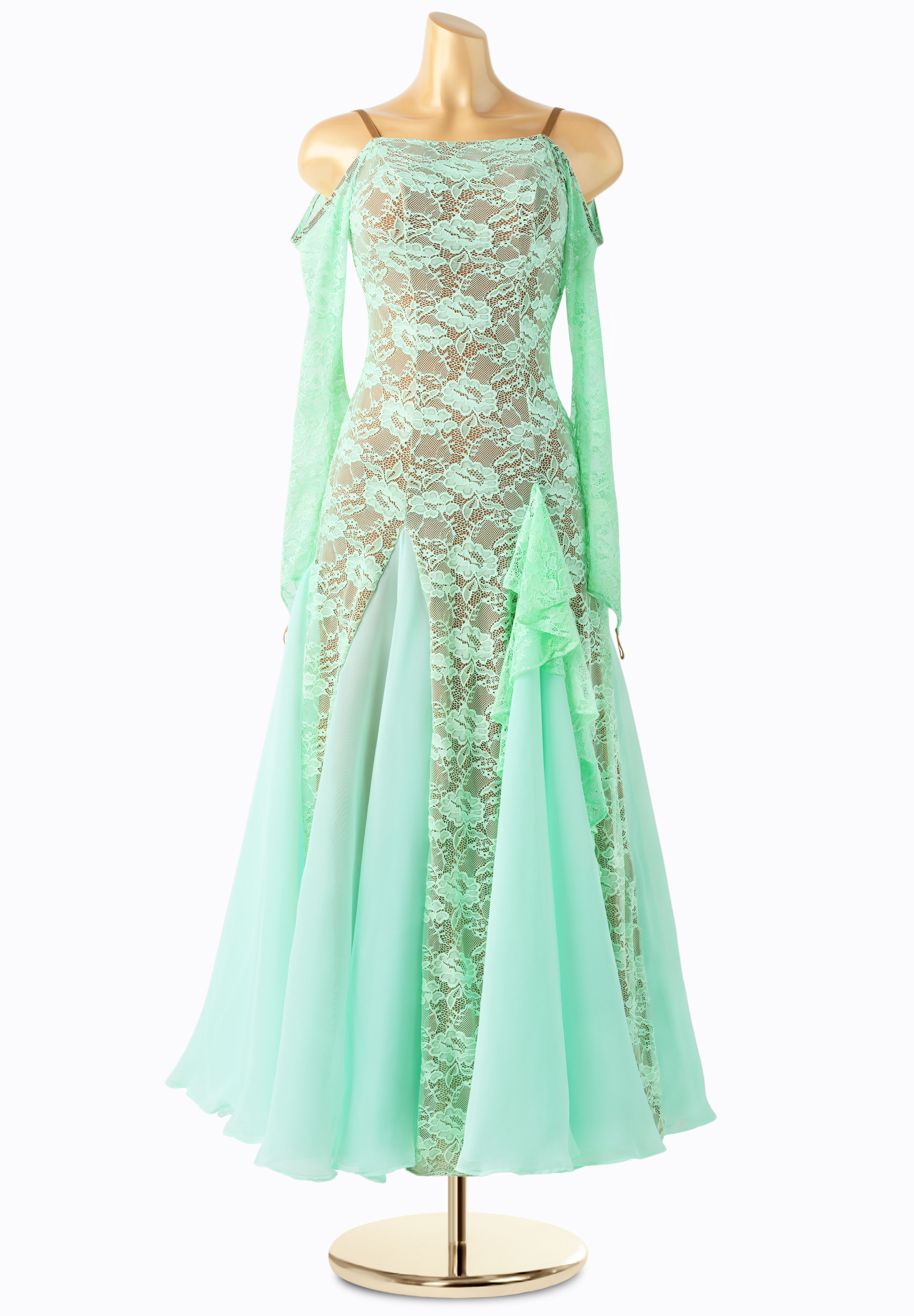 Sexy Edge Lace Romance American Smooth Gown PC-ED19063