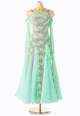 Sexy Edge Lace Romance American Smooth Gown PCED19063