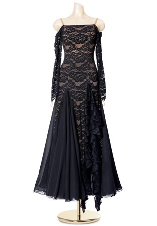 Sexy Edge Lace Romance American Smooth Gown PCED19063