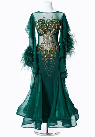 Sexy Sheer Starburst Dance Gown MFB0060