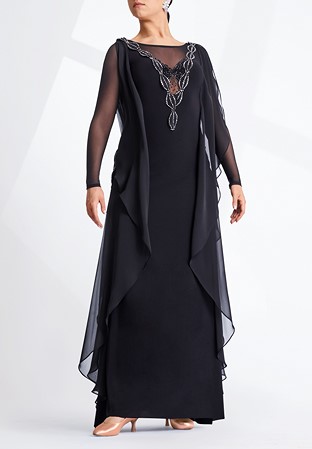 Sheer Breeze Simple Long Dance Gown PCED21128